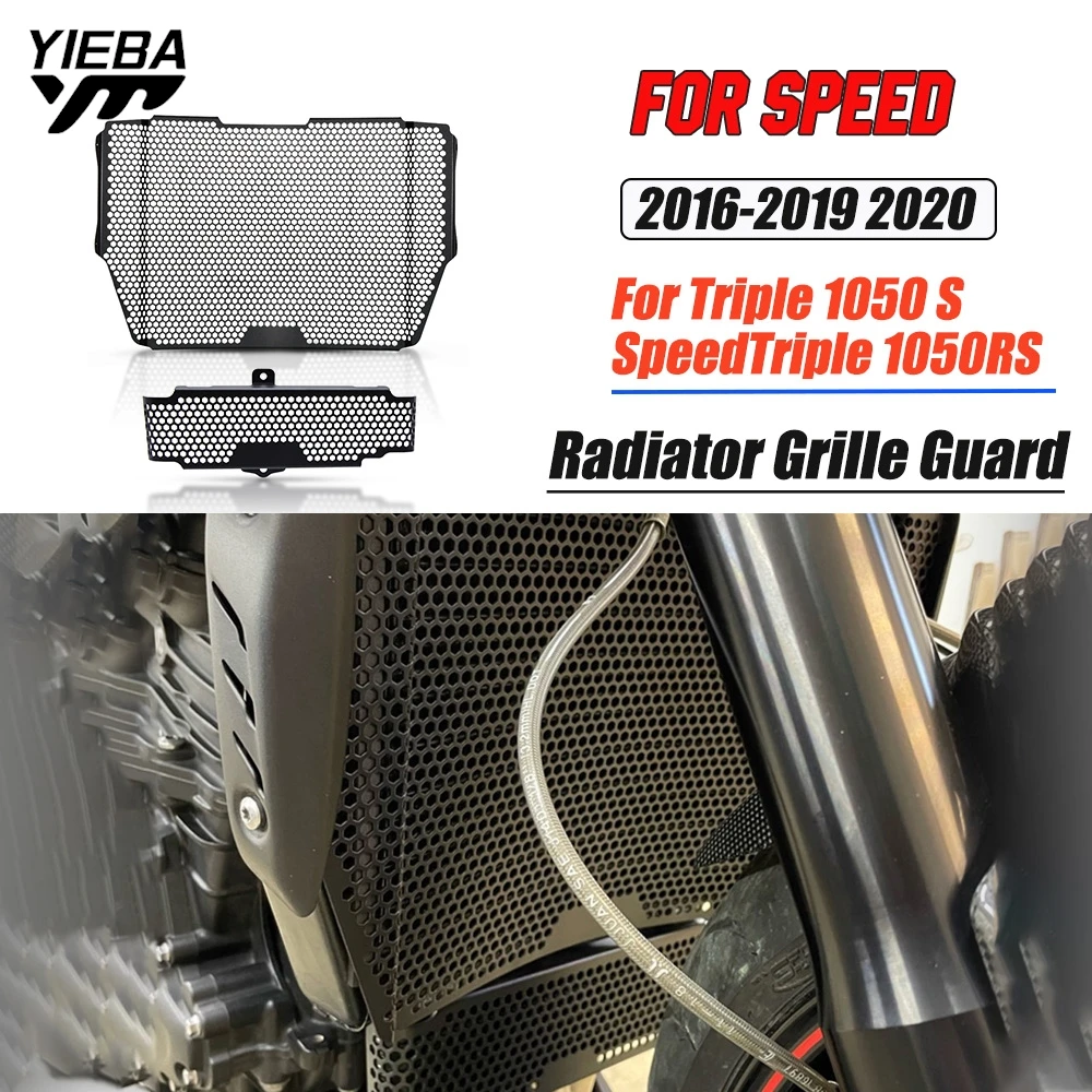 

For Speed Triple 1050 S SpeedTriple 1050RS 2016 2017 2018 2019 2020 Motocycle Radiator Grille Cover Water Tank Guard Protector