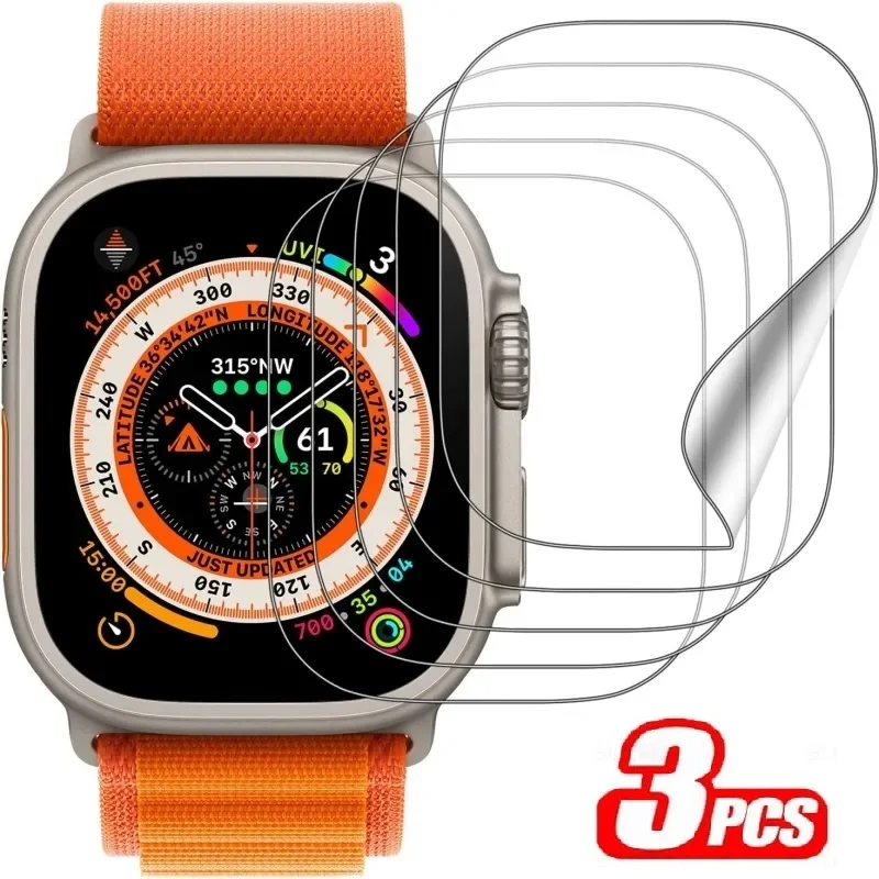 3Pcs TPU for iWatch Screen Protector Hydrogel Film Apple Wat
