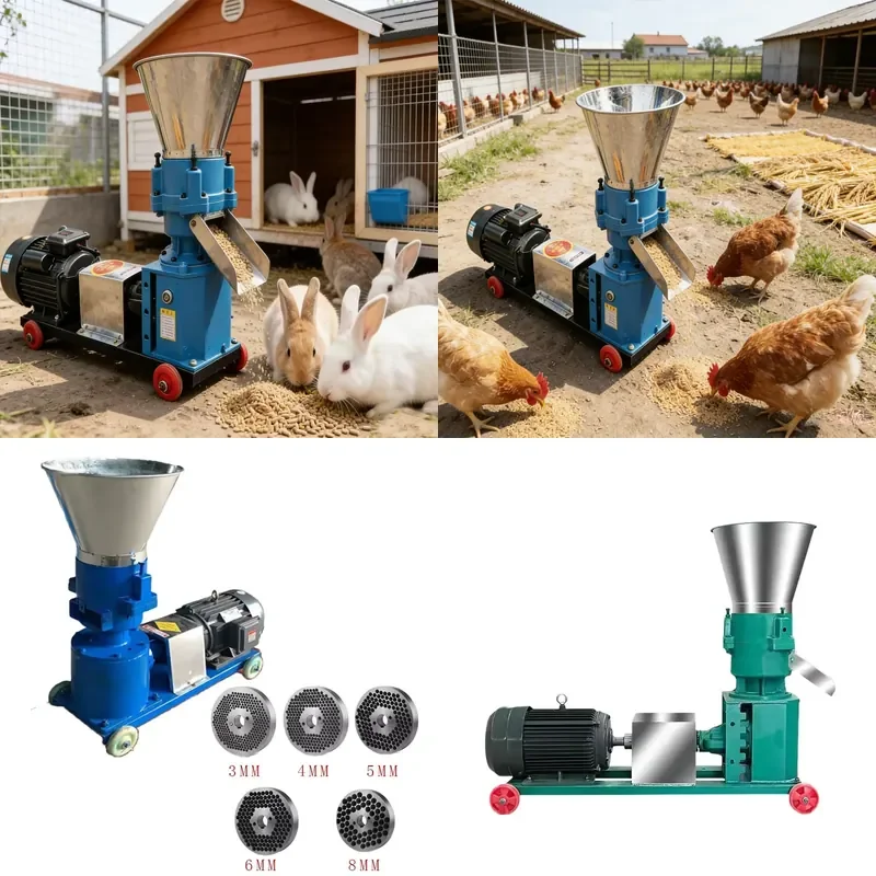 Small Household Feed Pellet Machine with Engine and Thickened Barrel Various Specifications for China