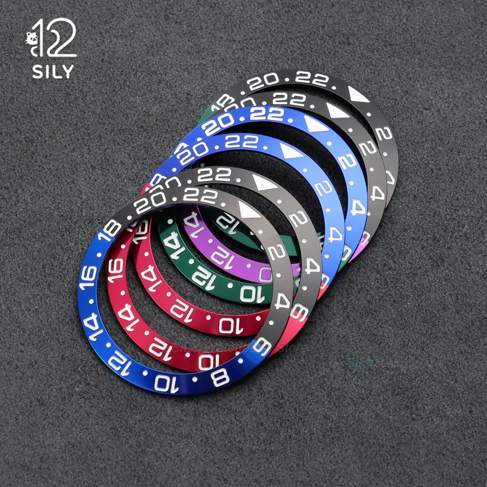38*30.7mm High quality Diving Ceramic/Aluminum Watch Bezel Insert Ring Slope for Rolex Water Ghost GMT 007 Watch Case Accessory