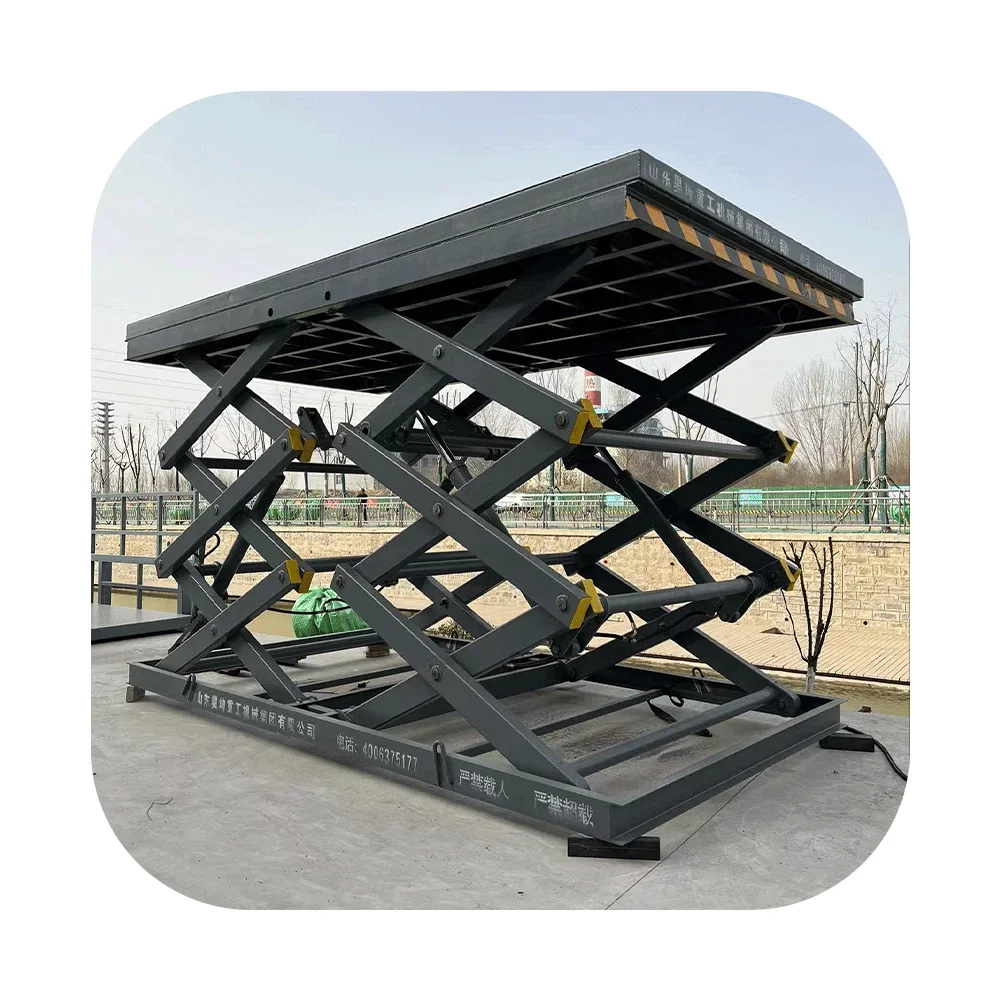 Professional 5000kg Capacity Fixed Hydraulic Scissor Car Lift/stationary Scissor Lift Platform For Sale