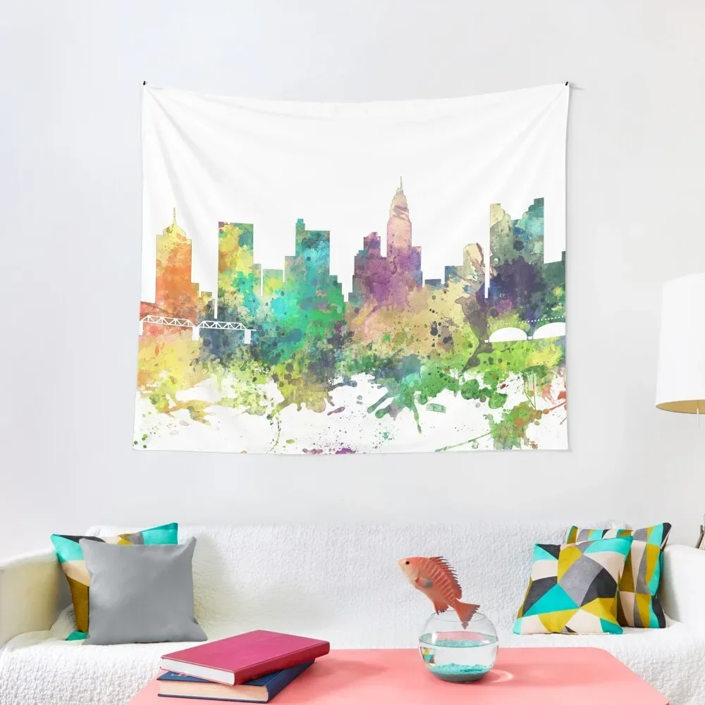 

Columbus, Ohio Skyline SP Tapestry Decorative Wall Murals Kawaii Room Decor Tapestry