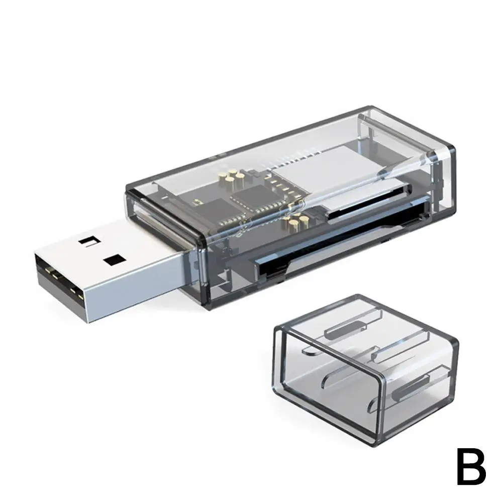 C타입 모바일 카드 리더, 휴대폰 USB 3.0 카드 메모리 드라이브 리더, 어댑터 카드 케이블, USB Tf 연결 카드 Rea P2D4, 1 개