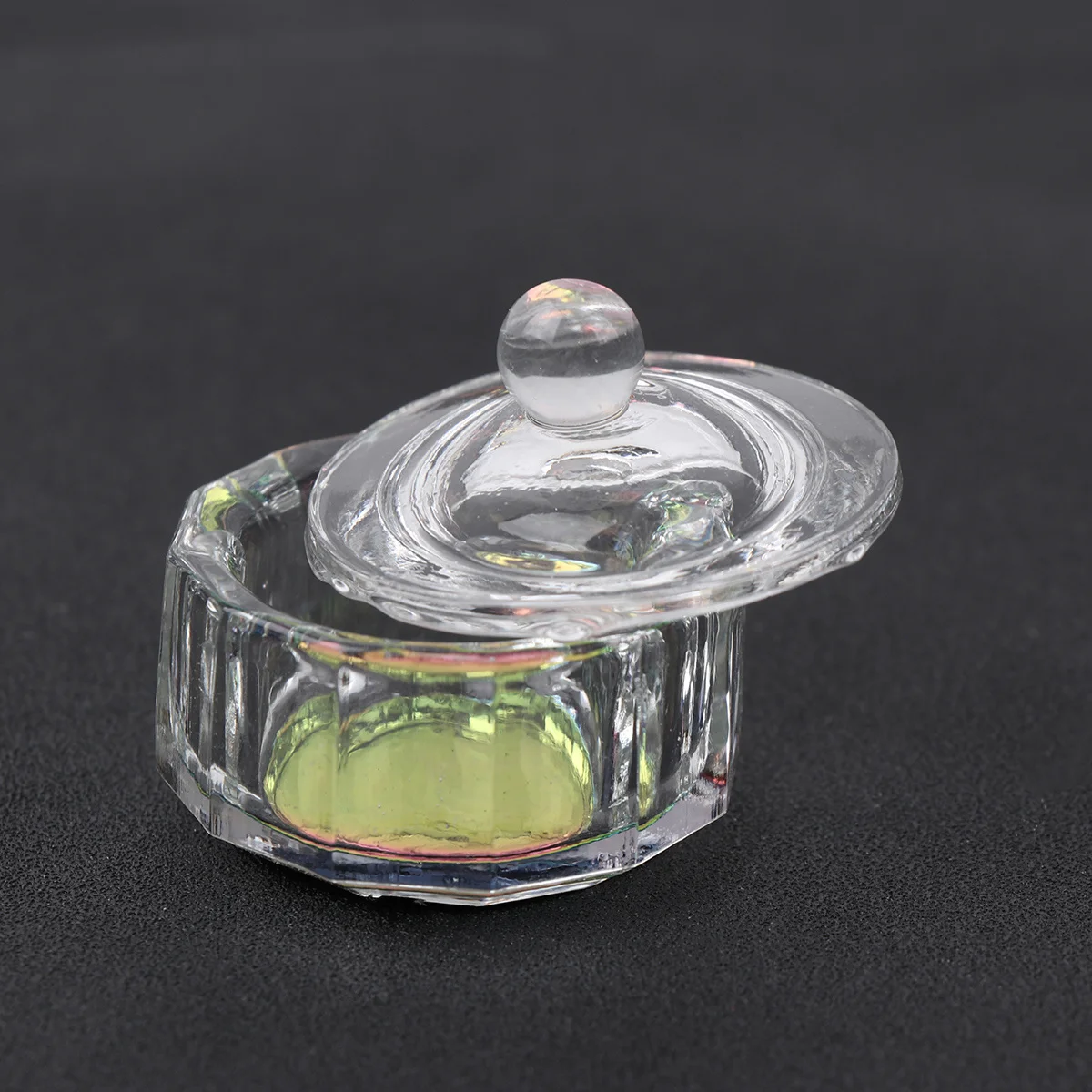 Taza pequeña de cristal para decoración de uñas, Mini contenedor de calidad superior, mezcla de polvo líquido acrílico, diseño compacto, fácil de llevar, 2 uds.