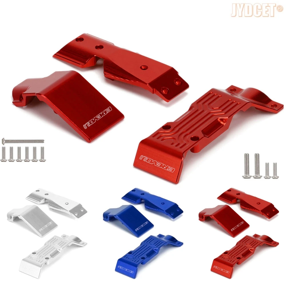 

#8637 Aluminum Front & Rear Skid Plate Upgrade Parts for 1/10 RC TRAXXAS E-Revo 2.0 VXL 86086-4 Car accessories