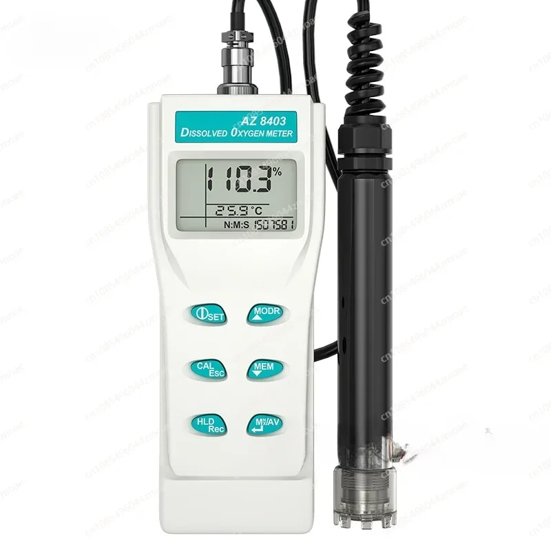 Dissolved Oxygen Meter AZ-8403 Water Oxygen Content Analyzer Seawater Fresh Water, Electrode 840P