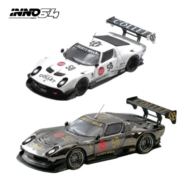 

INNO 1:64 Lamborghini Miura GT 58 cast alloy car model, boys' holiday gift toy, adult collection decoration item.