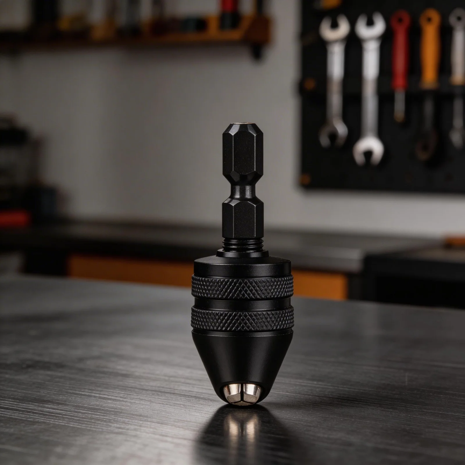 Black Quick-change Chuck Keyless Drill Chuck For Easy Bit Changes Quick Change Three Jaw Chuck Hexagonal Handle