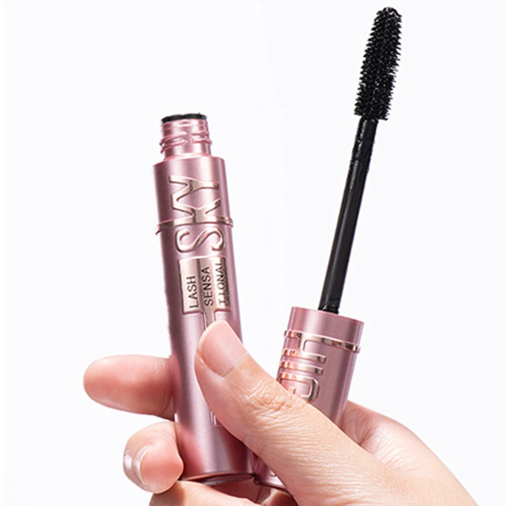 Natural Thick Curling Mascara Makeup Non-Smudge Brushes Lengthens Eyelashes Waterproof Fast Dry Black Curling Mascara Cosmetics
