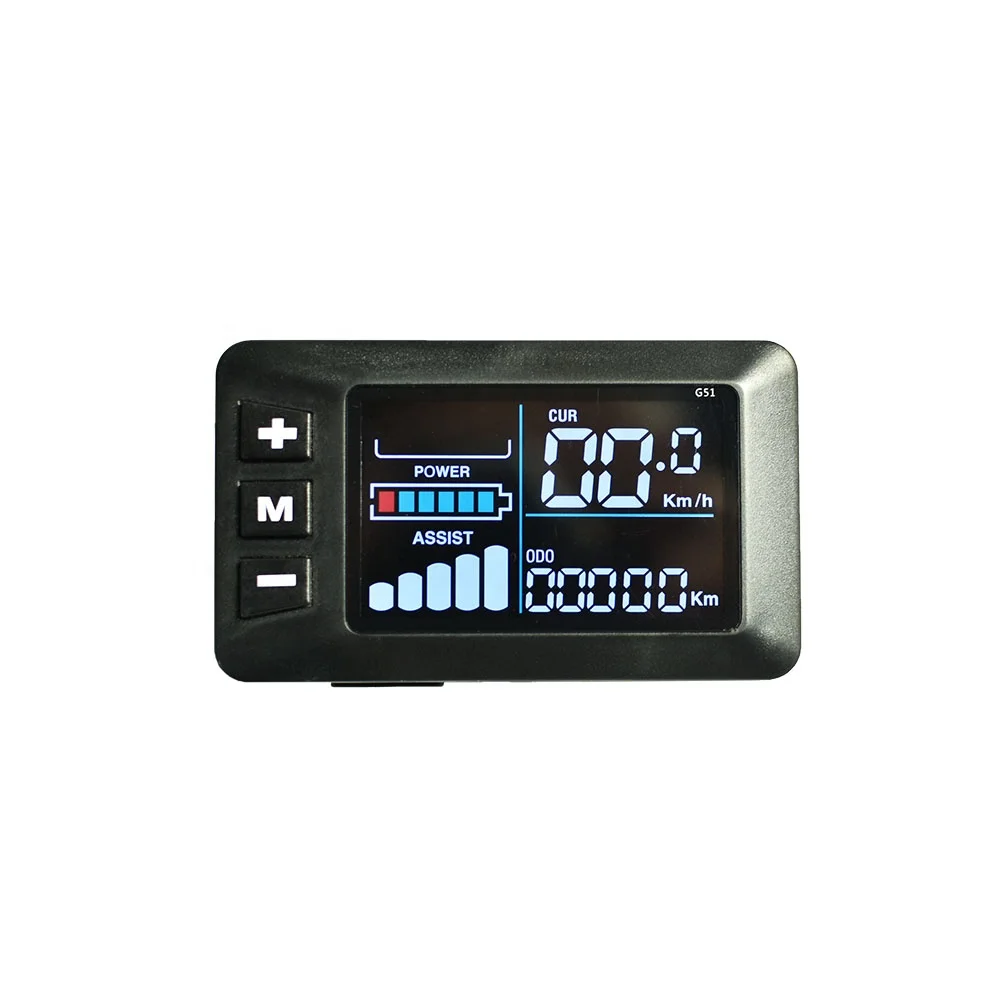 

Protocol 2 #Electric Bike LCD G51 Display Digital Ebike USB Meter 24V 36V 48v Regular Waterproof Colorful Meter