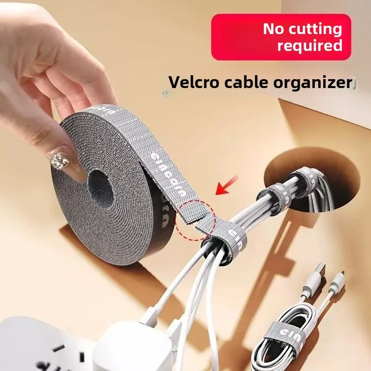 

5M Magic Tape Cable Ties Organizer for Data Cables Portable Wire Winder for Home Office