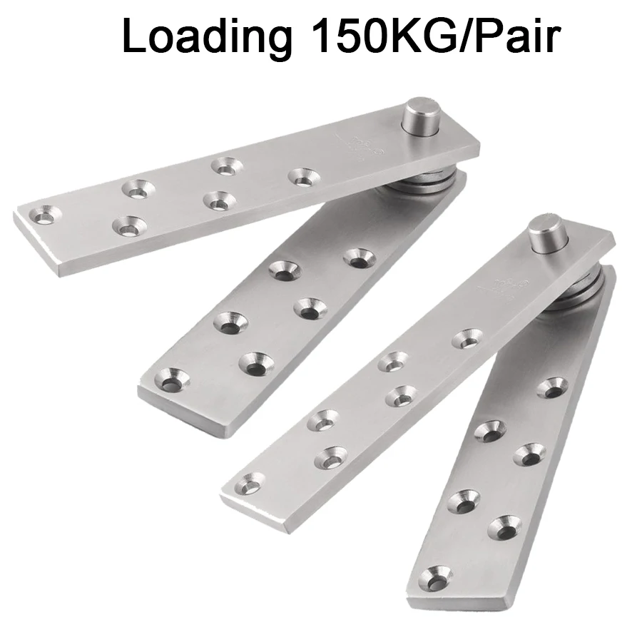 

Cheap Wholesale 6Pair Stainless Steel Heavy Door Pivot Hinges 360° Rotation Invisible Hidden Door Hinges Install Up and Down