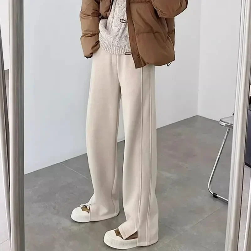 

2025 Autumn/Winter Fashion New Women's Oversized Pants Commuting Casual Straight Leg Wide Leg Pants