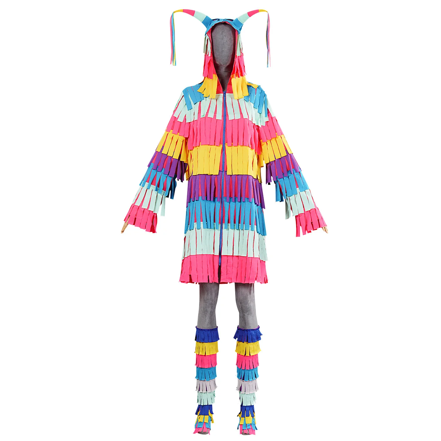 

Halloween Mexican Easter Egg Festival Costume Pinata Piñata Colorful Jumpsuit Stage Performance Costume Cosplay Costume