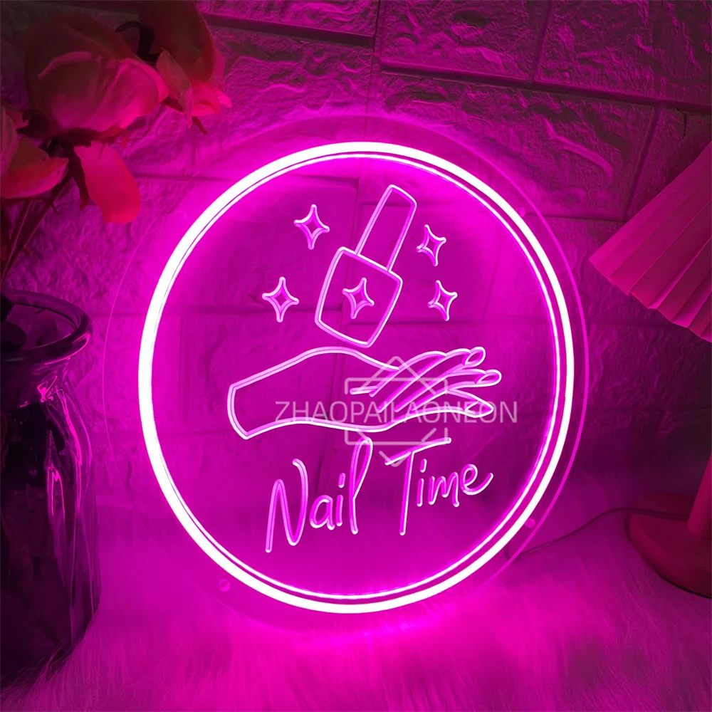 Nail Salon Neon Led Sign Nail Shop Neon Lights USB Beauty Room Wall Decor Nail Store Decoration Beauty Salon Neon Signs