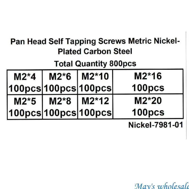 

1200Pcs Mini Screws Tapping Screws Tiny Electronic Screws 448A