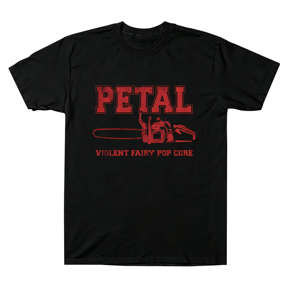Petal Chainsaw T-shirt Ariana Grande Vintage Graphic Print T Shirt Unisex  Aesthetic Street Style Short Sleeve Cotton Casual Tee