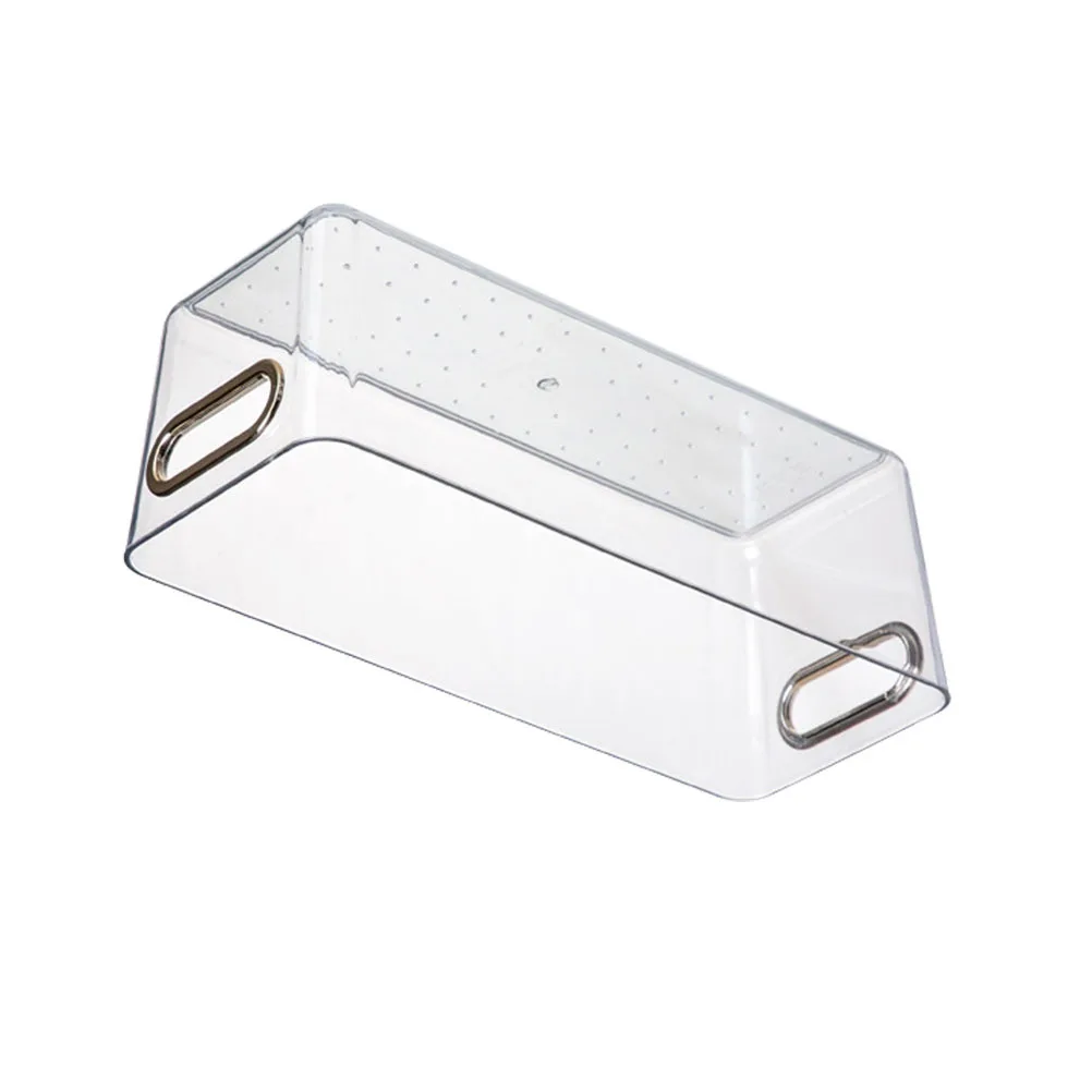 

1pcs Plastic Storage Bins Transparent Container Desktop Organizer Box Large Capacity Jewelry Case For Home Office