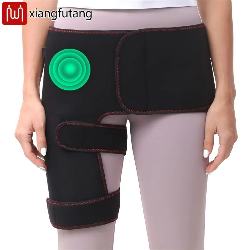 

Carbon Fiber Electric Heating Hip Waist Protector Vibrating Massager Relieves Hip Pain Stiffness Rheumatism Aids Sprain Recovery