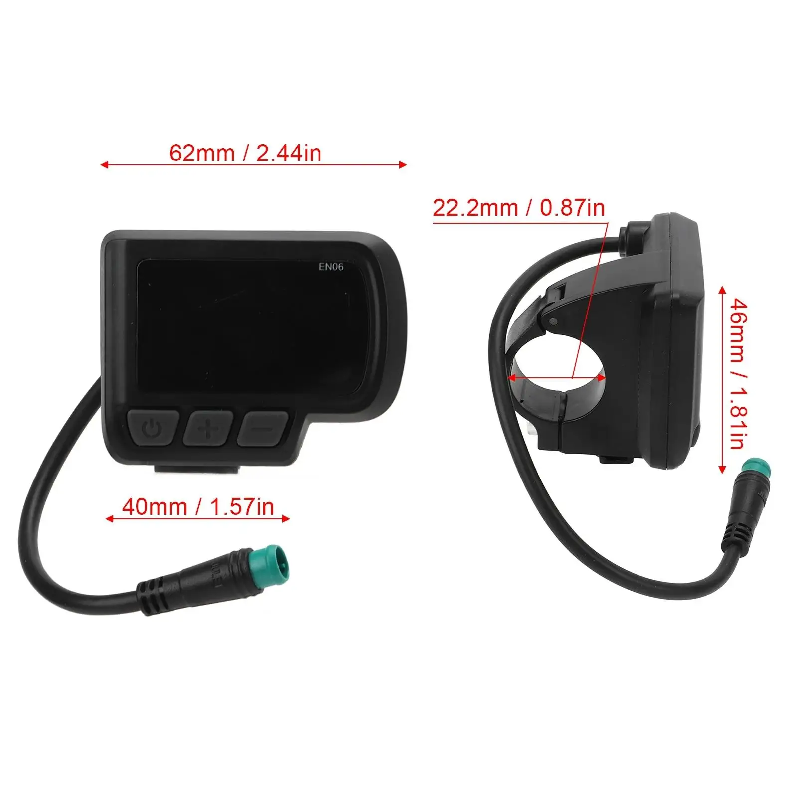 EN06 Waterproof LCD Display Meter for E-Bikes - USB Powered Speed Monitor with SM Connector