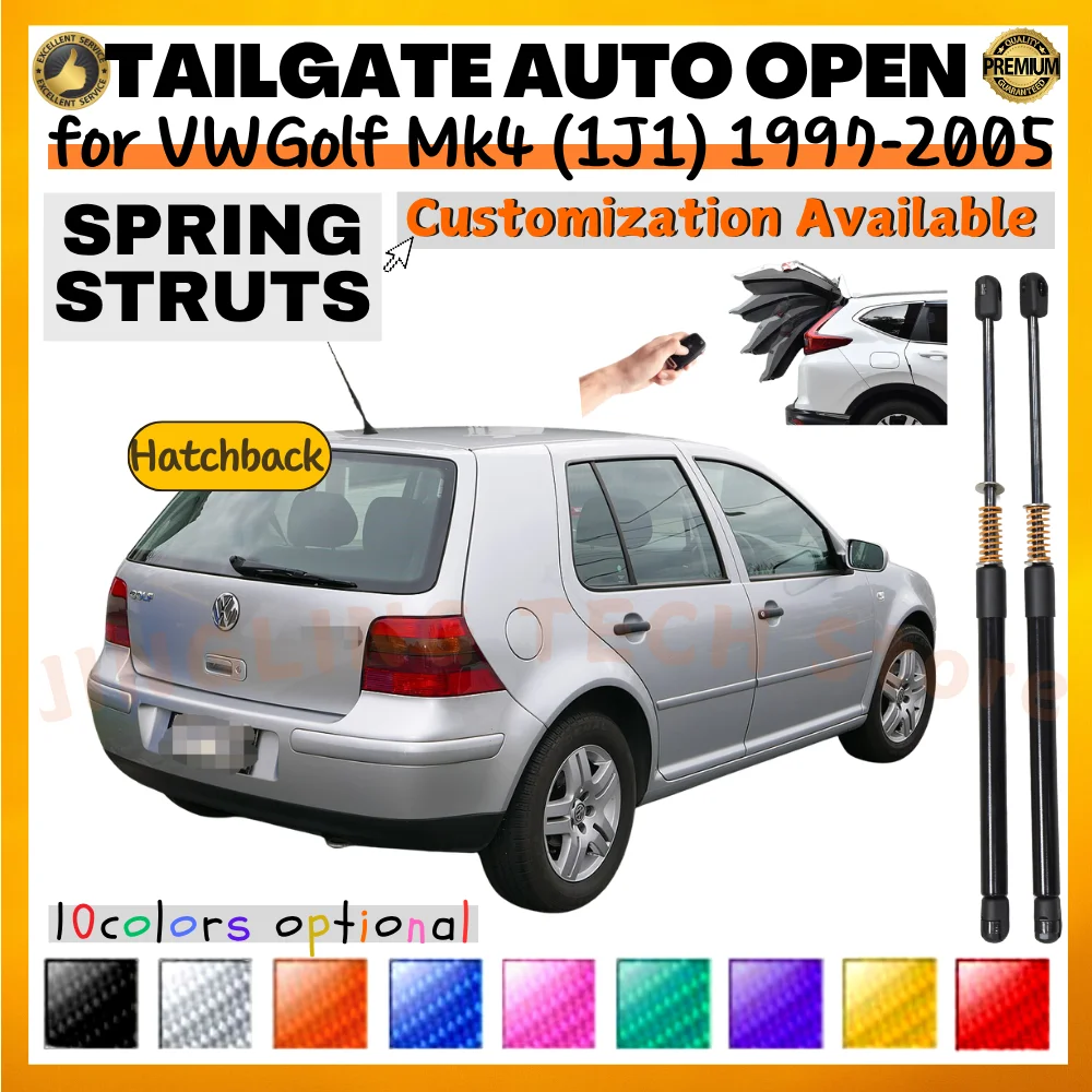 

Qty(2) Trunk Struts with Spring for Volkswagen Golf Mk4 (1J1) Hatchback 1997-2005 Rear Tailgate Boot Lift Support Shock Absorber