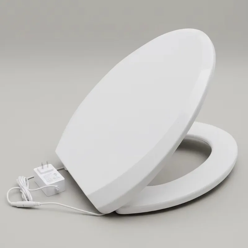STLF Modern Elongated Electronic Heated Toilet Seat Cover Intelligent Constant Temperature Plastic Seat Soft Close Universal for