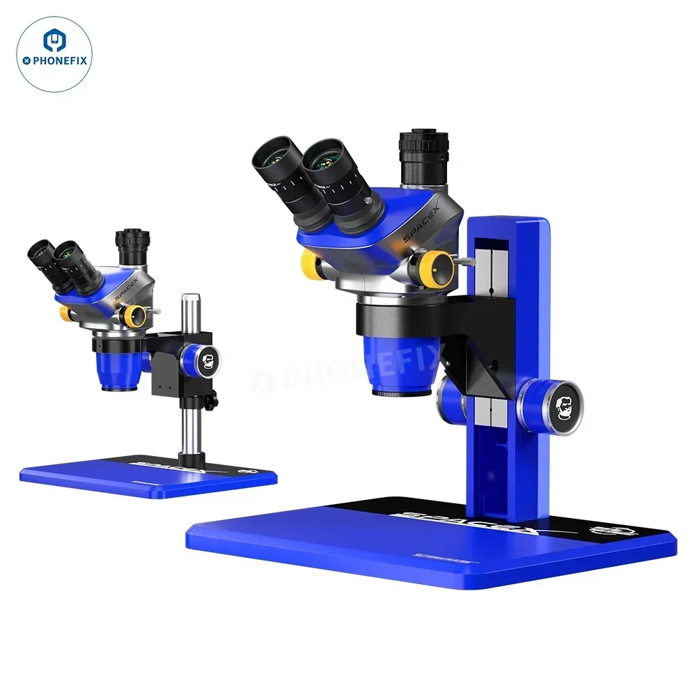 Mechanic Space X-B11/ Space X-TSD LAB PCB Soldering Trinocular Stereo Zoom Microscope Continuous Variable Magnification 6.5X-52X