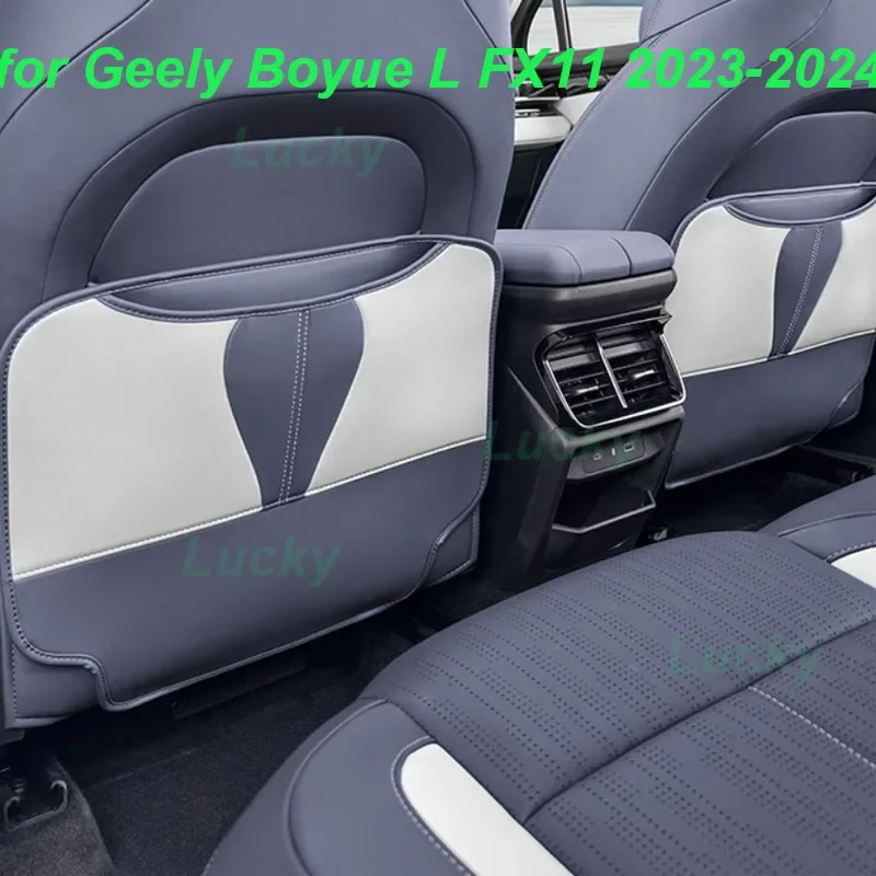 

Car Rear Row Anti-kick Pad for Geely Starray Boyue L 2023-2024 Seat Back Kick Leather Dirt-proof Cover Interior Accessories