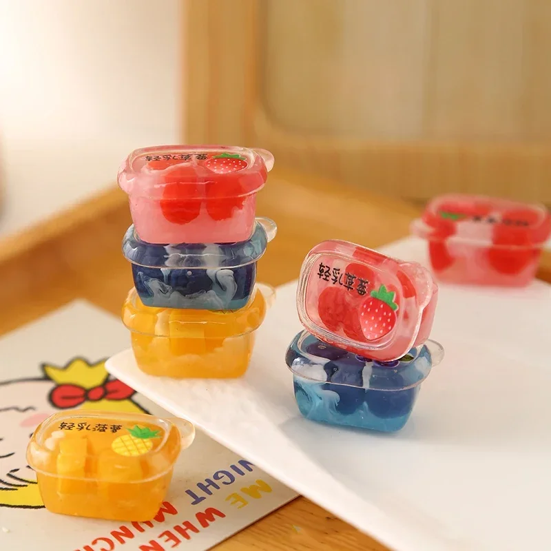 

3pcs Dollhouse Mini Supermarket Plastic Sealed Fruit Combination Model Simulated Food Decoration