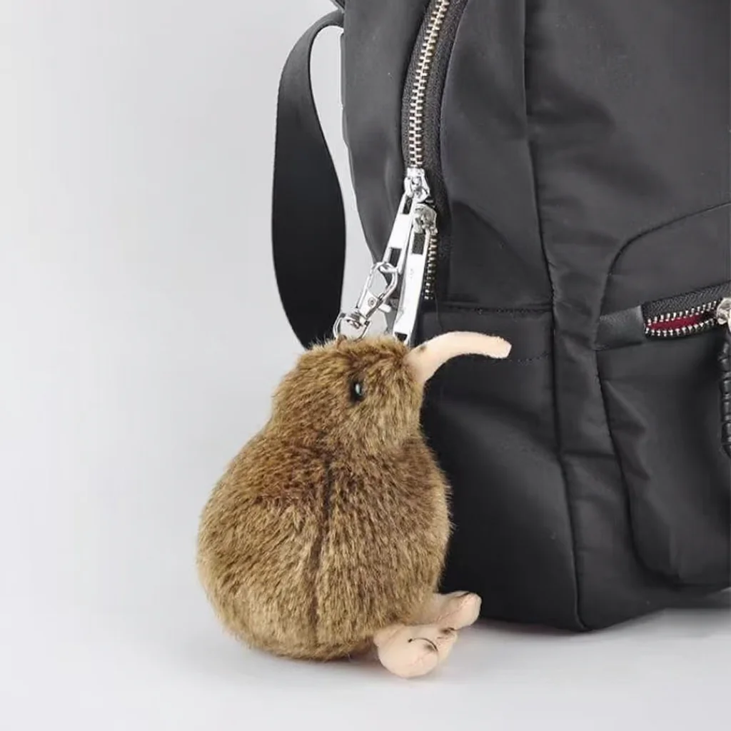 Kiwi Plush Toy Multifunctional Keychain Car Pendant Bag Accessory Travel Companion Gift