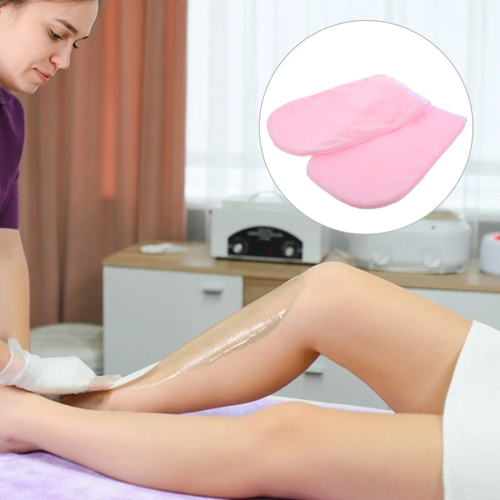 

1Pair Paraffin Wax Mitts Spa Gloves Moisturizing Hand Comfortable Reusable for Paraffin Wax Warmer Treatments