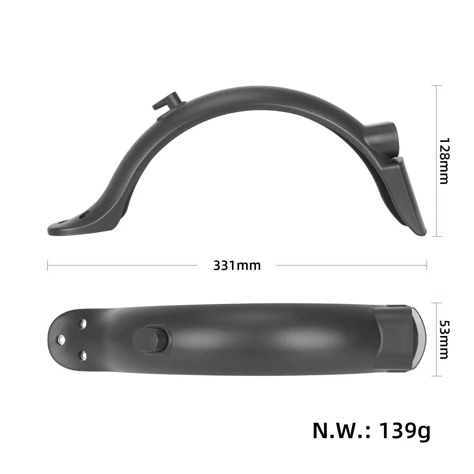 Electric Scooter Fender for Xiaomi M365/1S/Pro/Pro2 E-Scooter Rear Mudguard Pro2 Parts Accessories