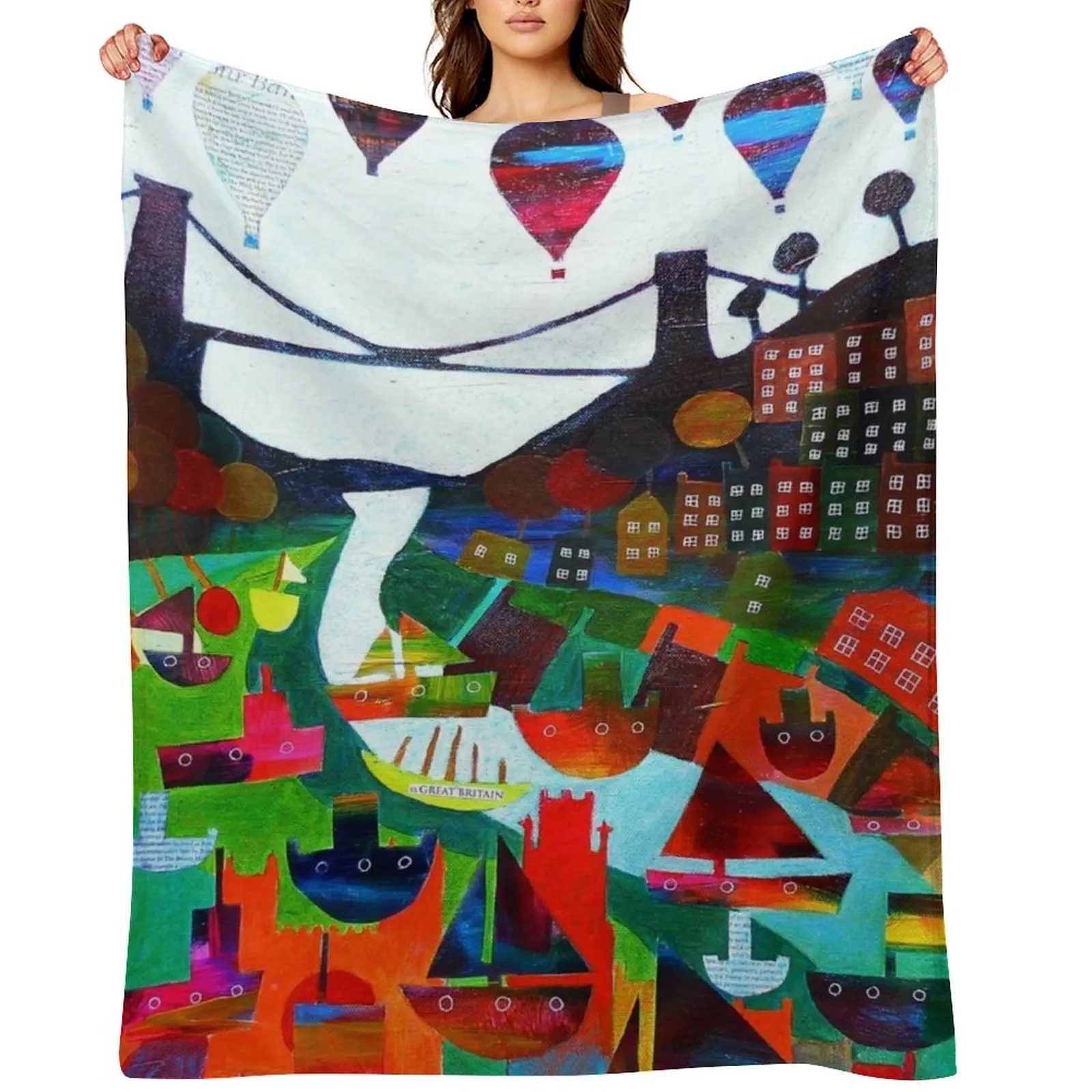 

Clifton Collage #2 Throw Blanket Luxury Throw Luxury Brand warm for winter Sofa Blankets