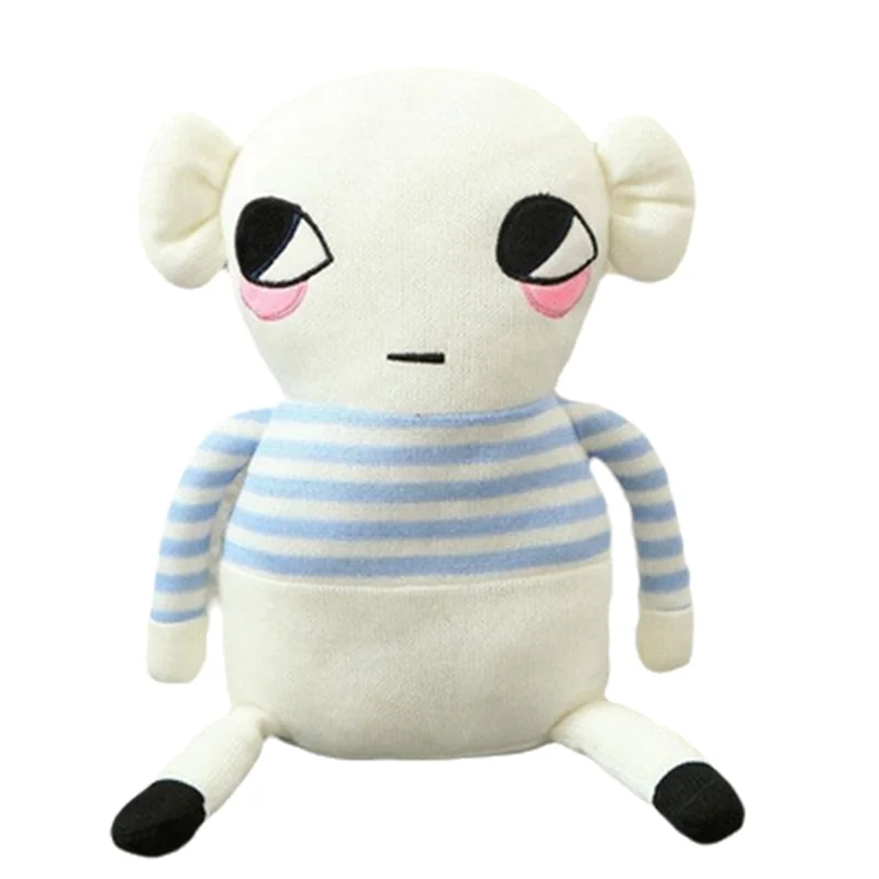 

A19Q-Спящий ребенок успокаивающий вязаный хлопковый нить украшение спальня диван украшение