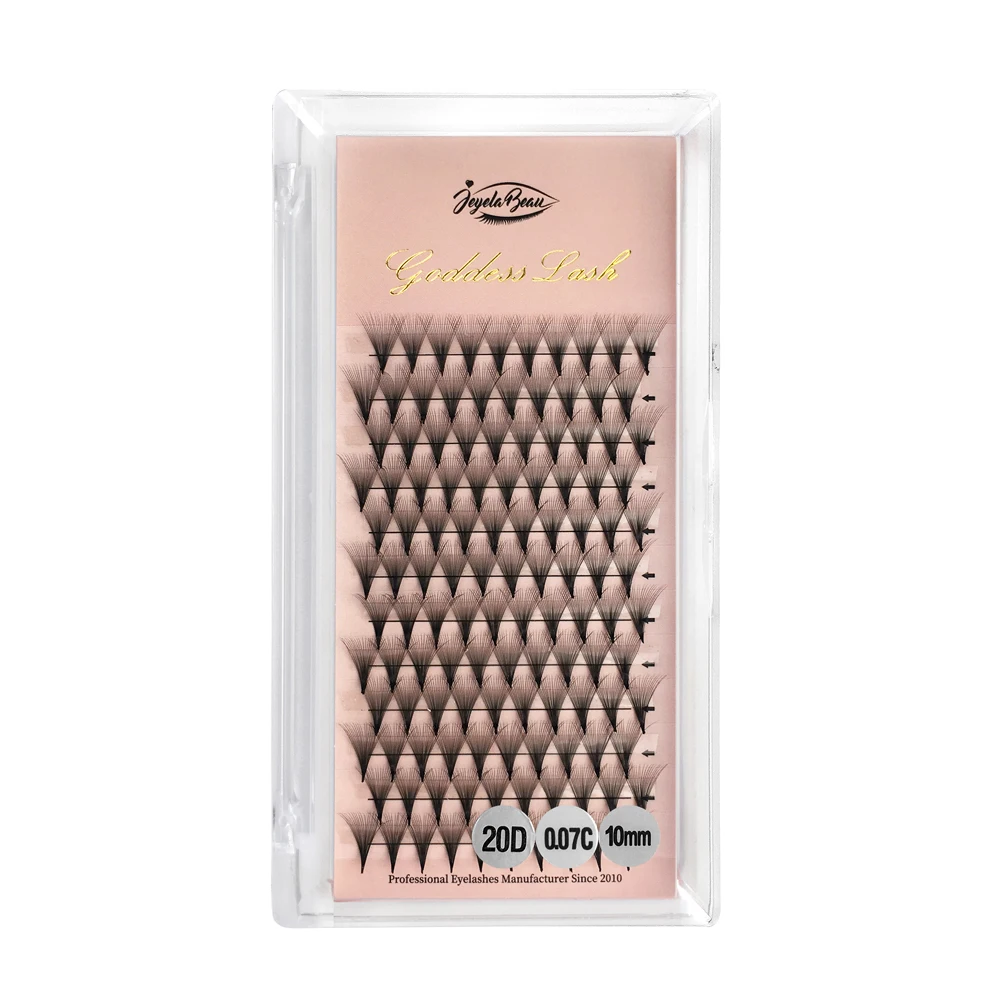 Godin 12D/14D/16D/20D Voorgemaakte Fan Wimper Extensions Natuurlijke Zachte Russische Volume Wimpers Faux Mink Individuele Wimper Extensions - afbeelding 2