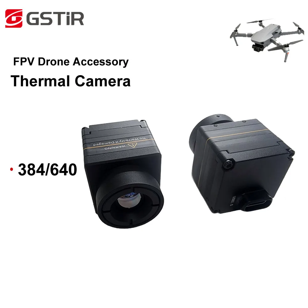 384 9.1mm FPV Thermal Camera For Drone CVBS Analog Video GSTiR COIN417 Thermal Module With Night Vision Wuhan Global Sensor