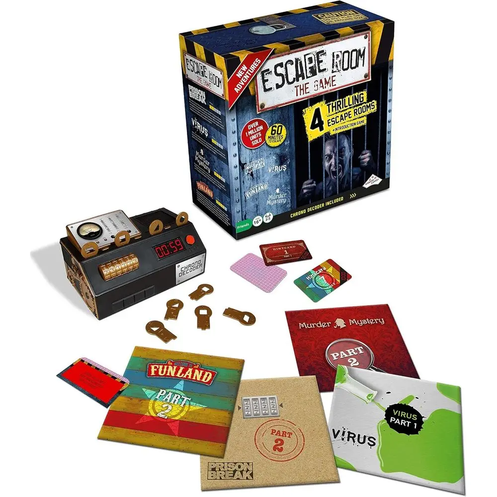 Mystery Solving Adventure: 4 Intriguing Escape Rooms for Adults & Teens