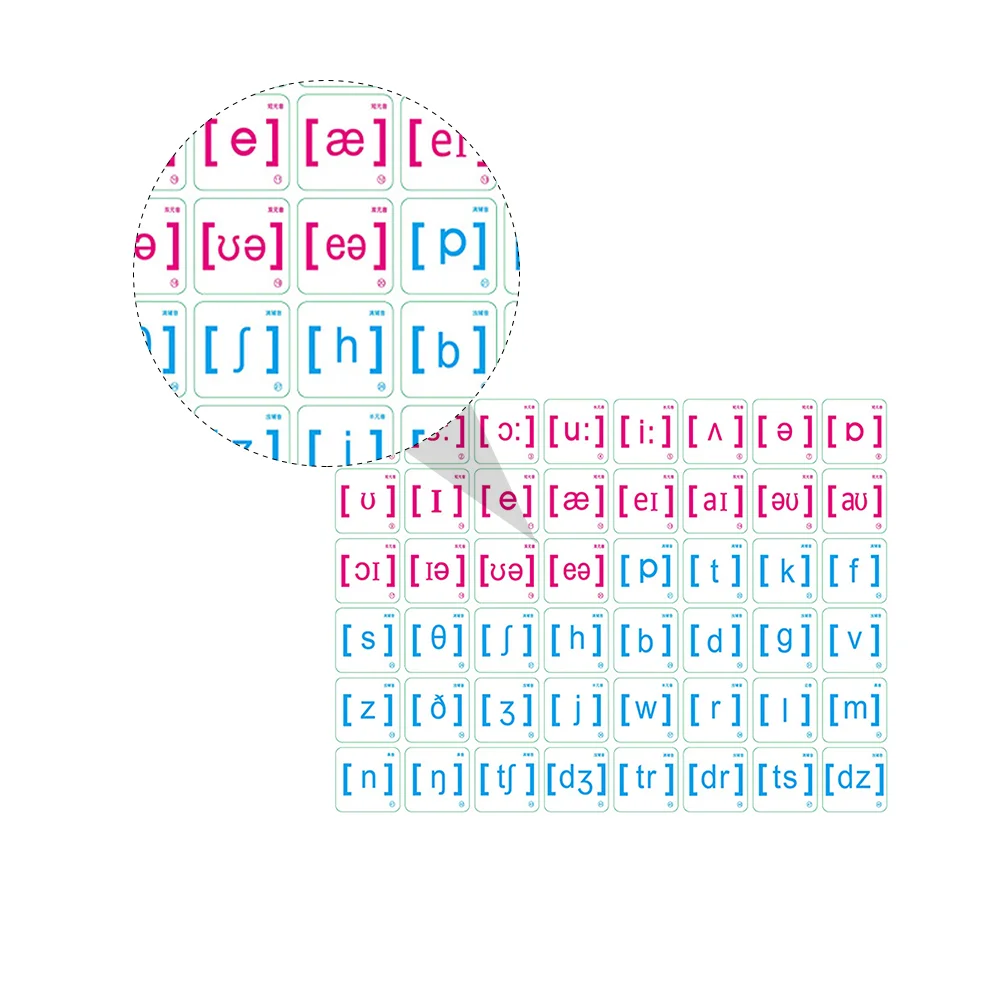 48 ชิ้นการ์ดตัวอักษรแม่เหล็กภาษาอังกฤษ Phonetic กระเบื้องสติกเกอร์ขนาดเล็กแฟลชเกมยางนุ่มเครื่องมือการสอนเด็ก