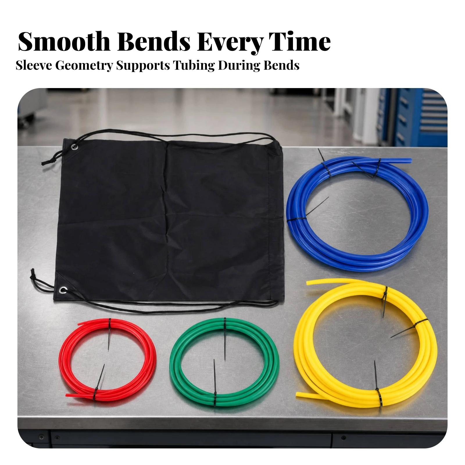 4 Pieces Copper Pipe Bending Guarding Tube Portable Copper Tubing Protector with Storage Bag Plumbing Tool for Plumbers