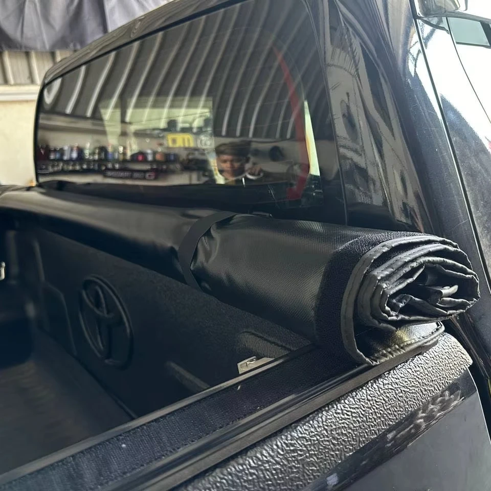 Truck Bed Soft Roll-Up Stick Tonneau Cover For Ford Ranger Hilux Revo 2016-2024