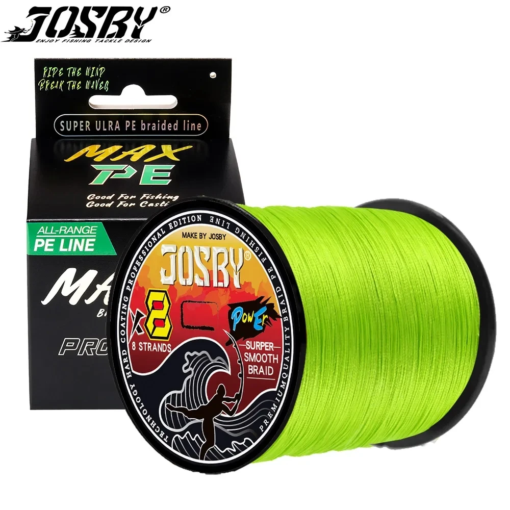 JOSBY 8 Strands Lure 300M Multifilament Braided Fishing Line 500M 100M Sea Saltwater Carp Fishing Weave Extreme 100% PE Tackle