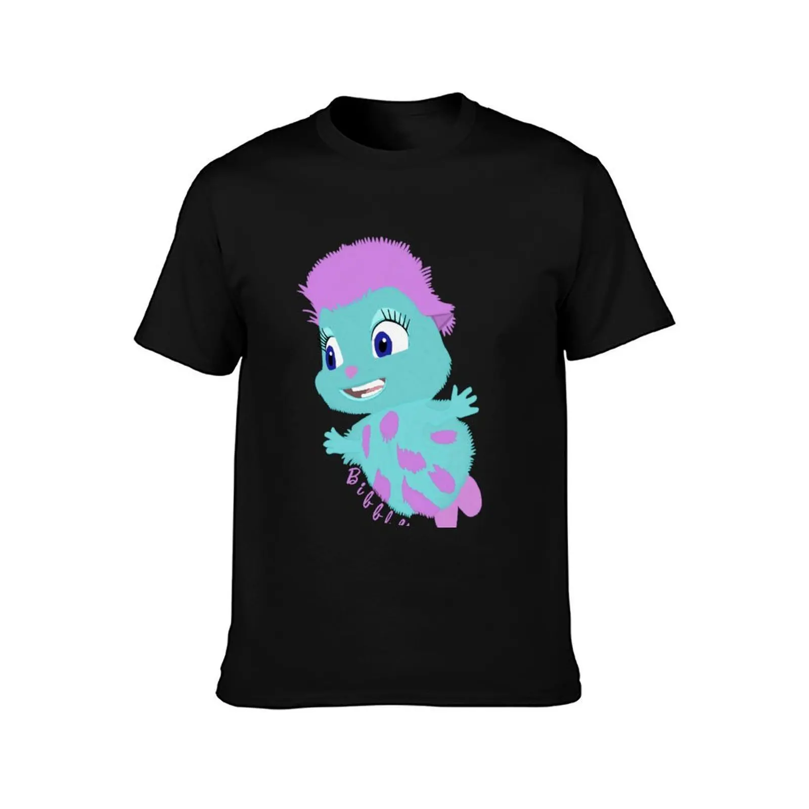 Bibble T-Shirt, Summer Casual Cotton Tee, Oversized Streetwear Tops, Vintage Graphic Print, Loose Fit Short Sleeve, 100% Cotton
