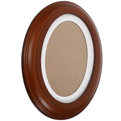 Solid Wood Wall Hanging Photo Frame Oval Photo Frame Ornament Decoration Hanging Picture Frames Classic Decorative Photo Holder