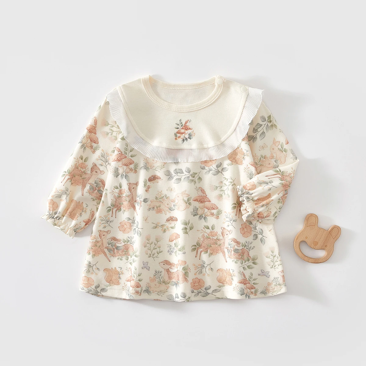 Girls' Dresses, Baby Clothes, Spring and Autumn New Style, Class a Floral Tops, Baby Skirts, Home Sleep Dresses, Children's Pajamas