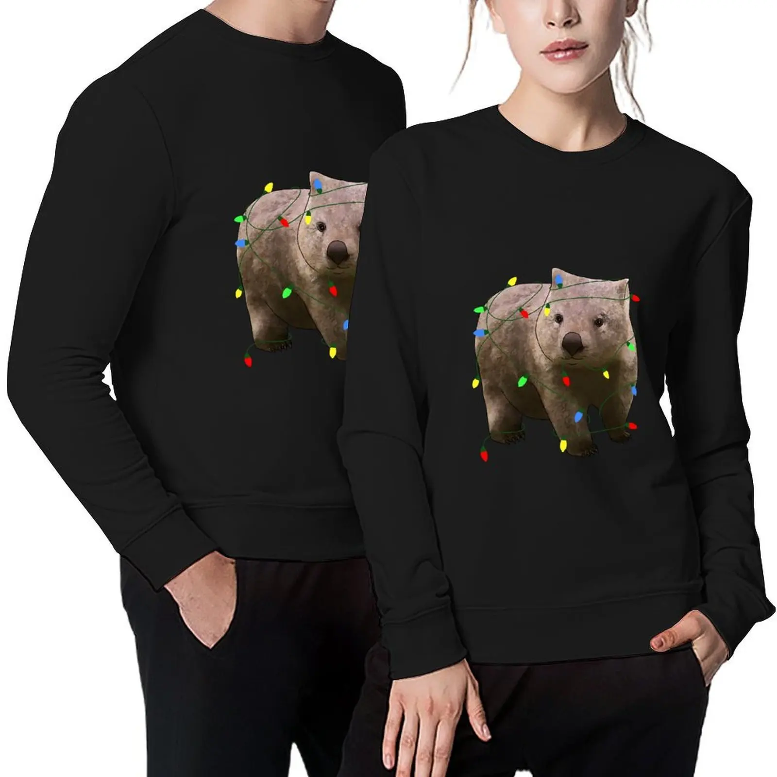 

Christmas Wombat Pullover fashion men anime clothes mens designer clothes men clothes sweatshirts men