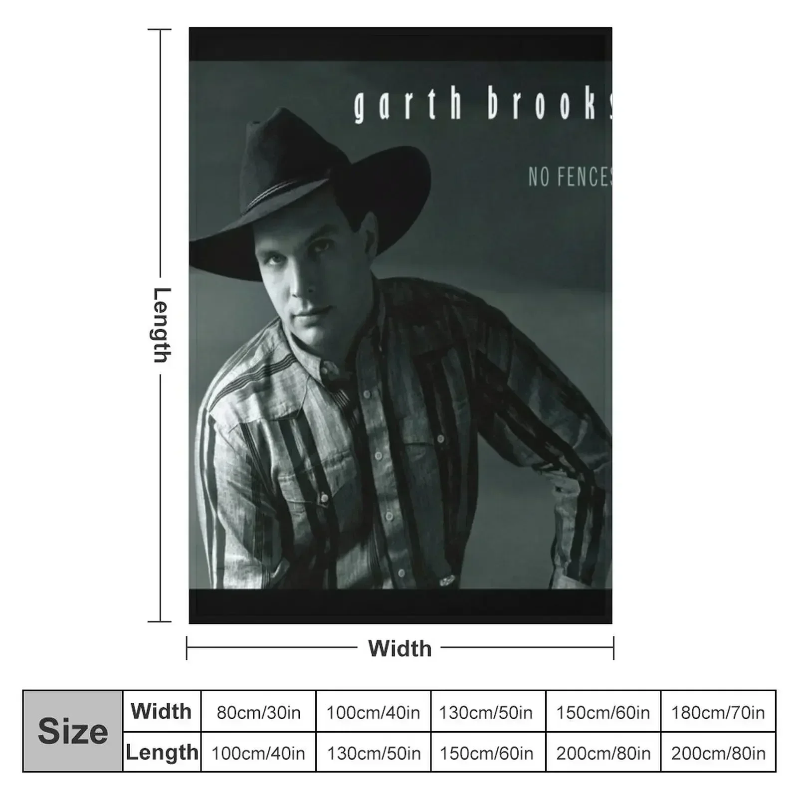 Garth Brooks No fences Throw Blanket for babies valentine gift ideas Luxury Designer Blankets