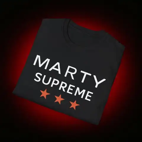 movie Marty Supreme three star graphics 100%Cotton unisex shirt 2026 Summer New Men's fashion Y2k Short sleeve Tshirt fan gift