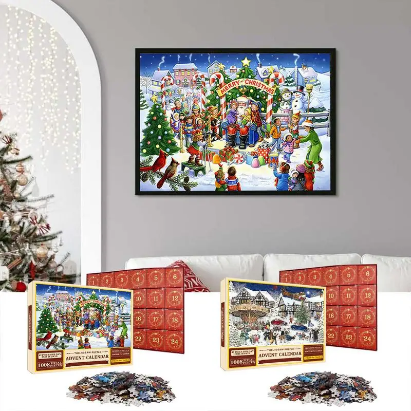 Advent Calendar Puzzle Creative Christmas Advent Calendar Puzzle 2024 Advent Calendar Novel Holiday Puzzles Christmas Countdown