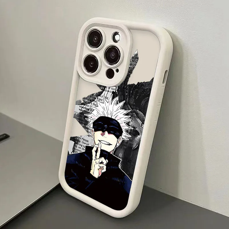 Jujutsu Kaisen Gojo Satoru Case For Samsung Galaxy S24 S23 Ultra S22 S21 Plus S20 FE A12 A32 A52 A52S A23 A33 A53 A14 A34 A54