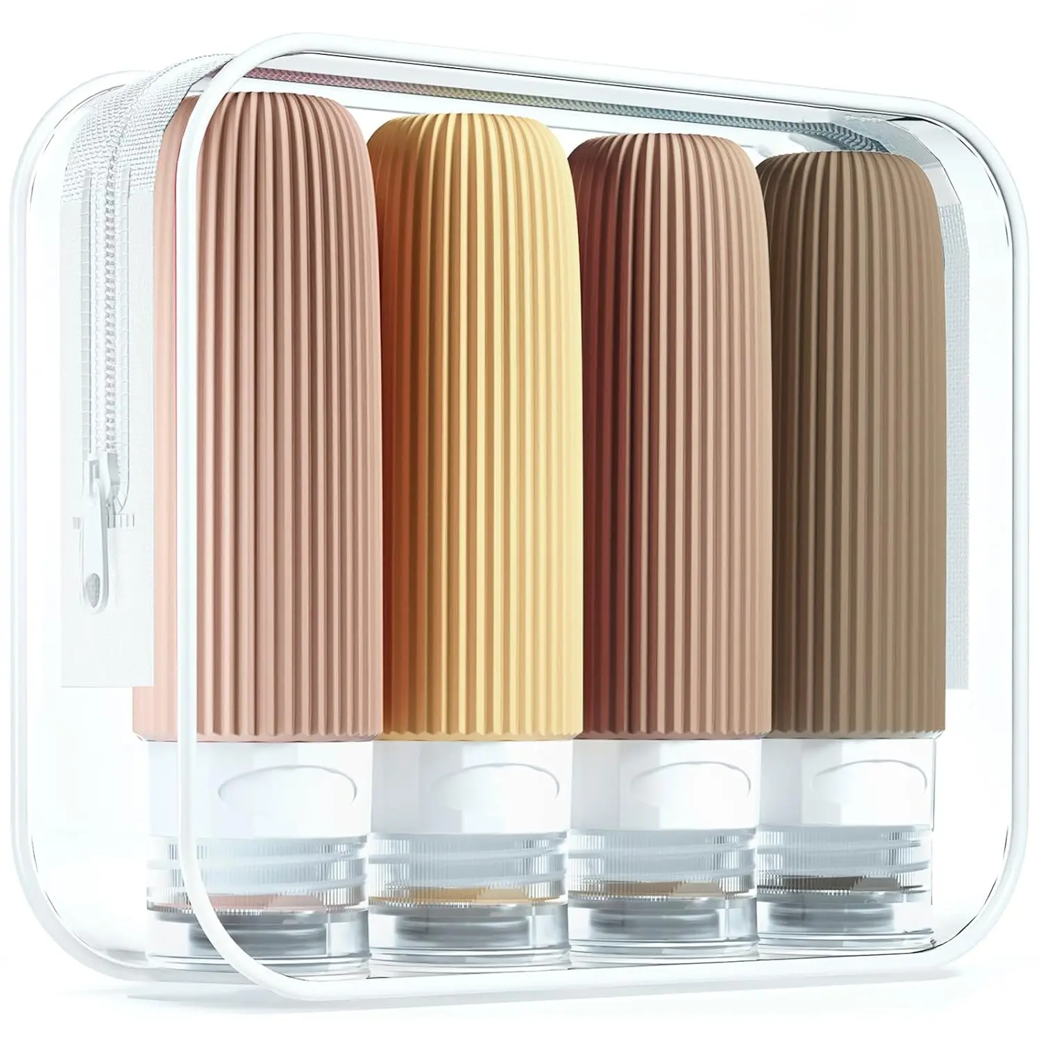 

Travel Bottles for Toiletries, Tsa Approved 3oz Portable Travel Bottles, BPA Free Leak Proof Squeezable Silicone Travel Size